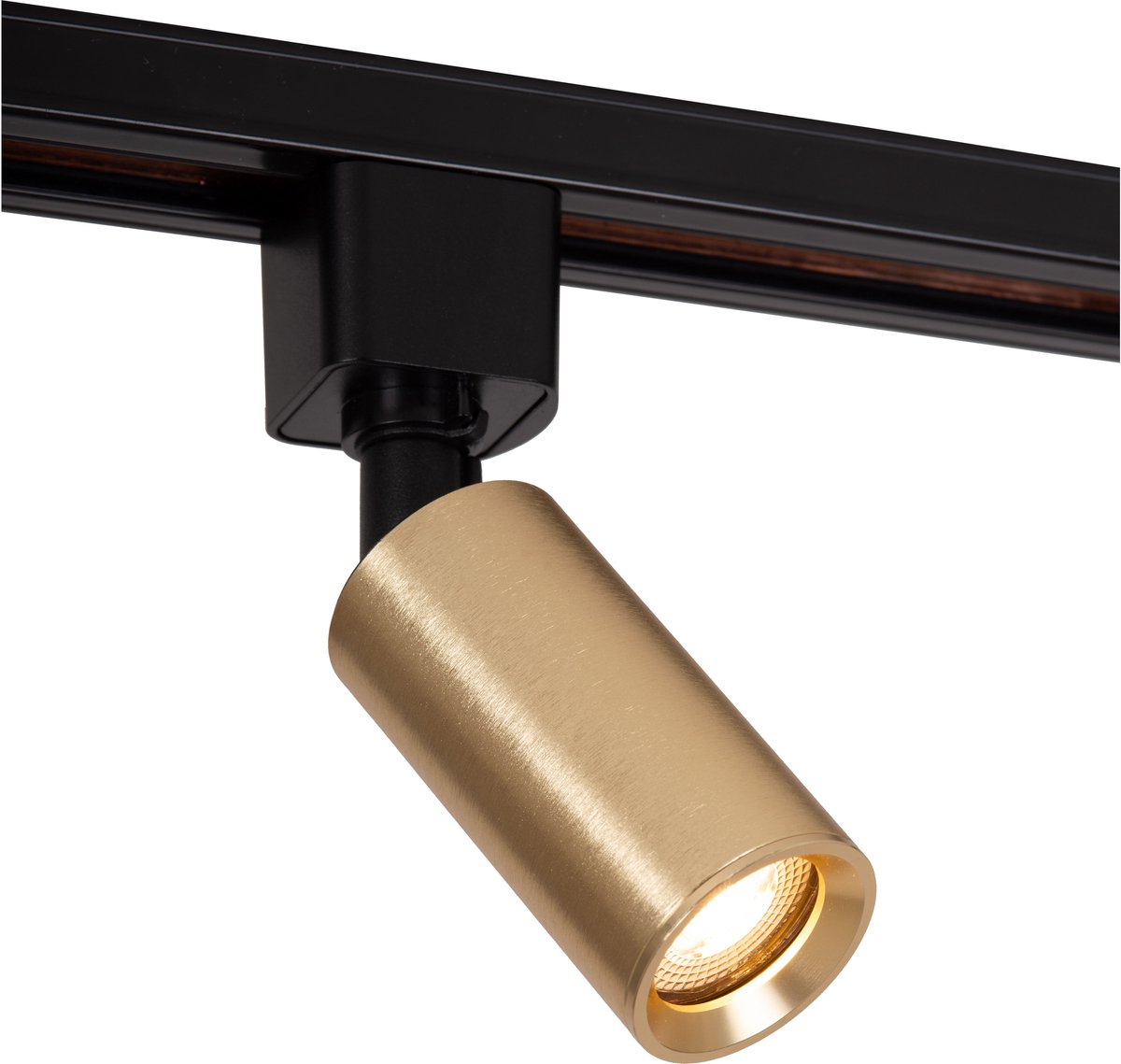 Lucide TRACK RITMO Railspot - 1-fase Railsysteem / Railverlichting - 1xGU10-MR11 - Mat Goud / Messing (Uitbreiding)