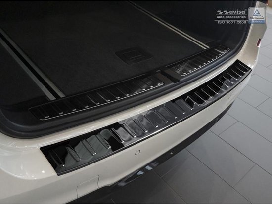 Foto: Avisa zwart chroom rvs achterbumperprotector passend voor bmw x3 f25 2014 2017 ribs 