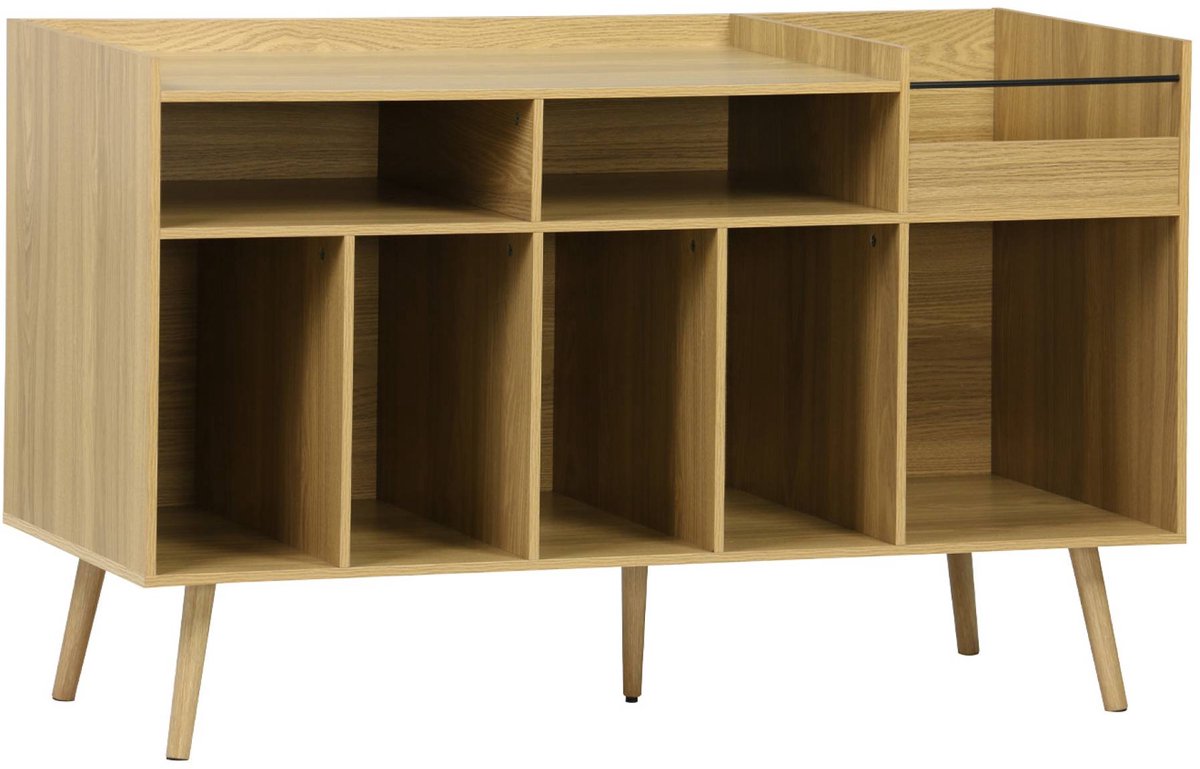 sweeek - Vinyl meubel xl 130cm scandinavisch beukenhout effect - duin