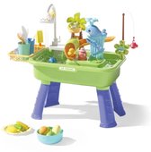 LiasToys groene watertafel - Met 23-delig accessoireset - Waterspeelgoed voor kind - Activiteitentafel met water voor de tuin / buiten