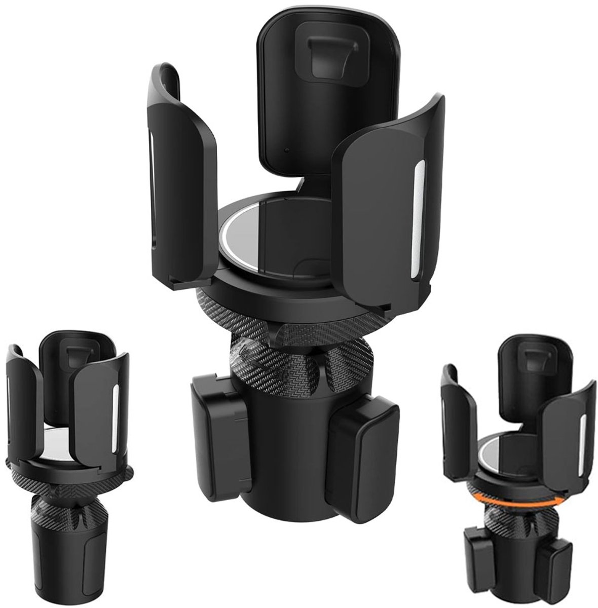 Bekerhouder Auto - Verstelbare Bekerhouder - Auto Drankhouder - Blikhouder & Fleshouder Auto - Uitbreidbare Basis - Max 14 cm Diameter - Universele Houder Auto - Koffie Houder - Car Can Holder - Blikjeshouder - Cupholder - Interieur Accessories