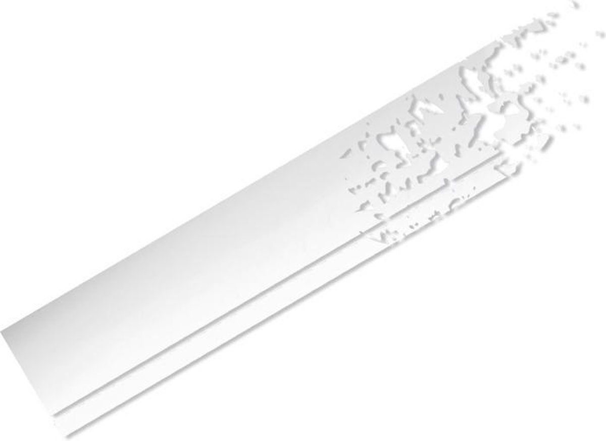 Foliatec Cardesign Sticker - Stripes - wit mat - Lengte 150cm x Breedte 22cm