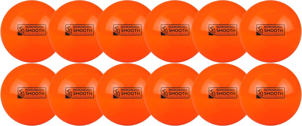 Kookaburra Hockey Bal Smooth Oranje Set 12