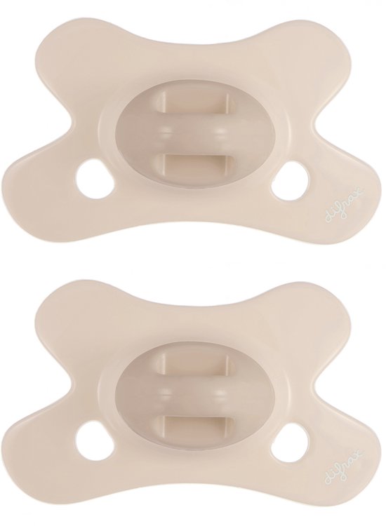 Difrax - Sucette - 0 à 6 mois - Beige - 2 pcs