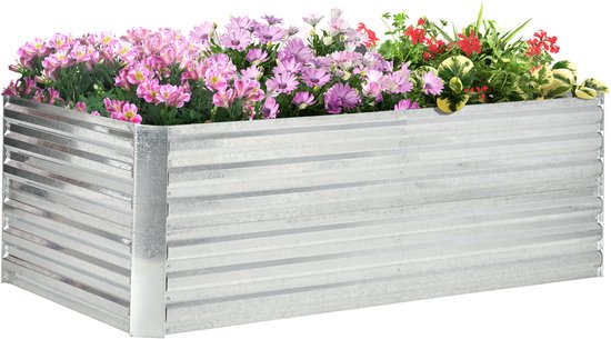 Plantenbak met trellis Lichtgrijs 120x40x121,5 cm PP