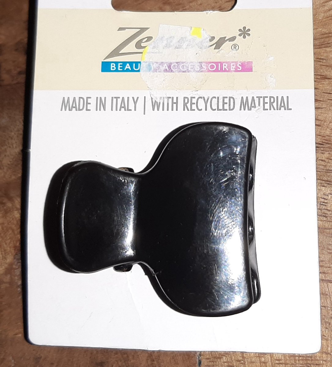 Zenner haarklem - art 005175 - gemaakt met gerecycled materiaal - 1 stuks haarklem - haarclip small - 4 cm - zwart