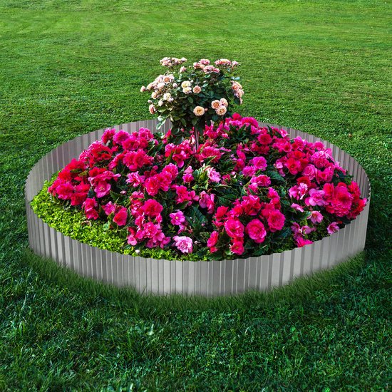 UNIGARDIA Flexibele gazonrand van metaal, 10 m, tuin, metalen