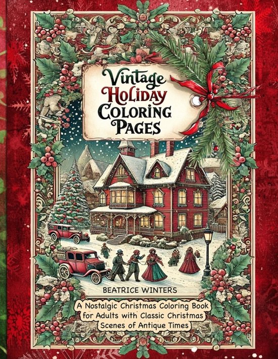 Vintage Holiday Coloring Pages - cover