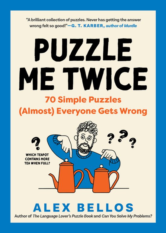 Alex Bellos Puzzle Books- Puzzle Me Twice - cover