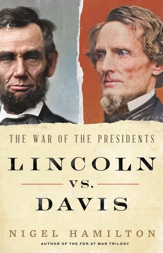 De oorlogsontwerpen van Abraham Lincoln en Jefferson Davis met de titel 'Lincoln vs. Davis'.