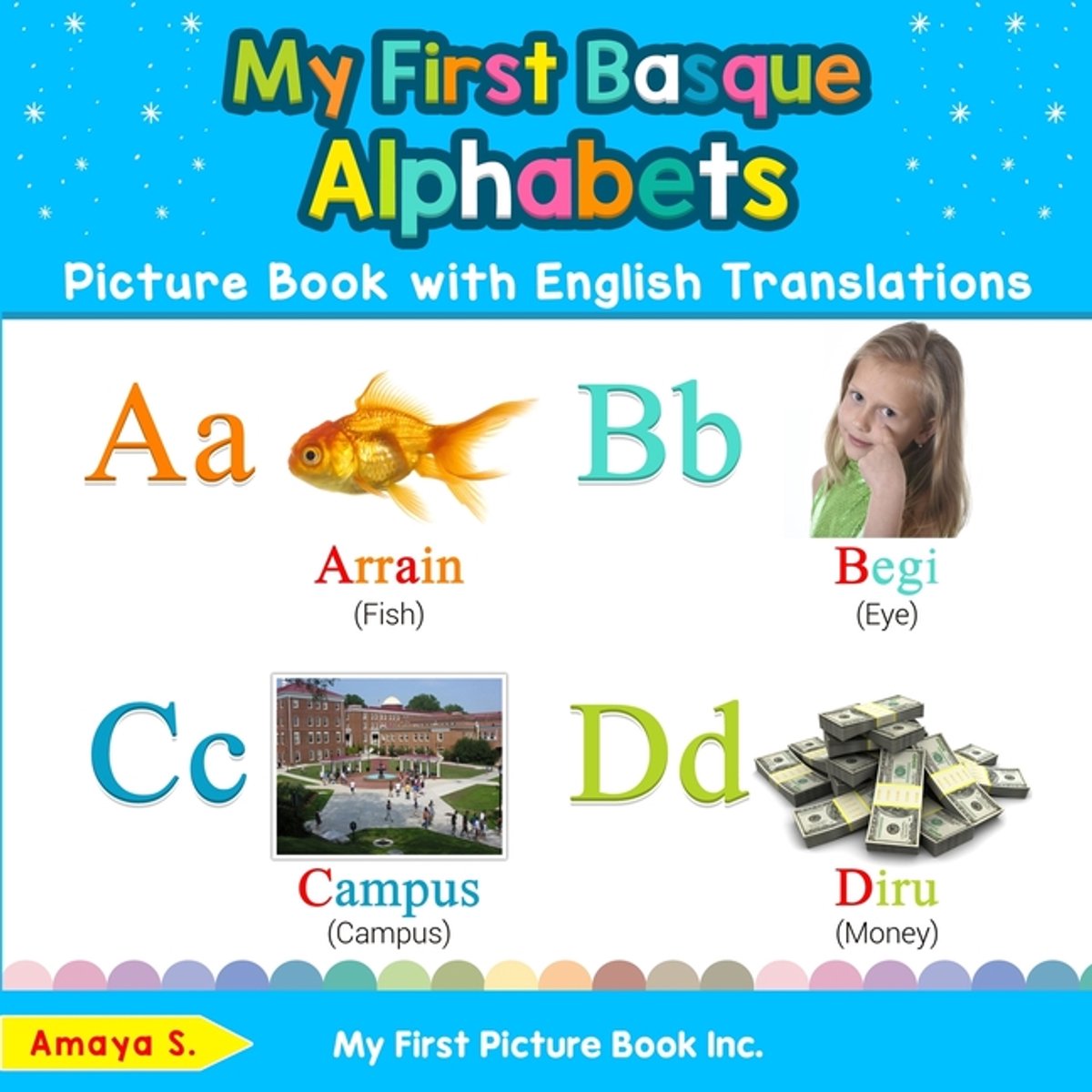 Teach & Learn Basic Basque Words For Children- My First Basque Alphabets Picture Book With English Translations van Amaya S