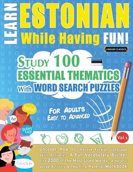 Learn Estonian While Having Fun! - For Adults - cover