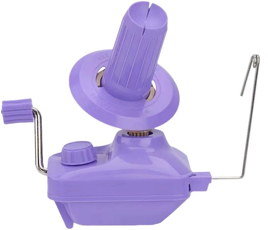 Wolwinder | Garen Yarn Winder - wool winder - met tafelklem - wolopwinder - thread winder - wolmolen - paars - woloproller
