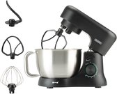 Bol.com Bourgini Elements Keukenmachine – 1000W – 45L Mengkom – 8 Snelheden – Pulsfunctie – 3 Vaatwasserbestendige Accessoires –... aanbieding