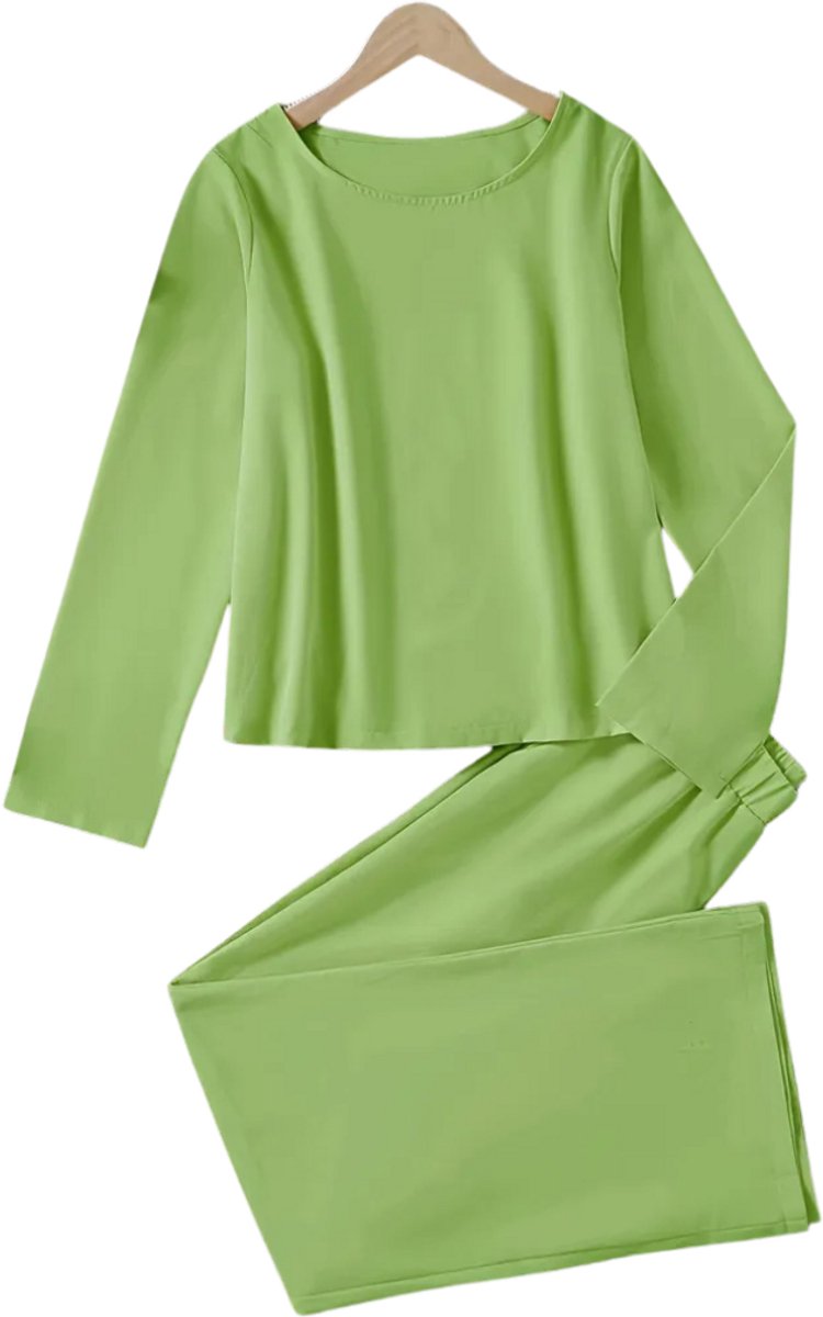Nivard Linnen Broek Dames Zomerbroek Volwassenen Lange Broek Pantalon Strandbroek Zomer Ibiza Stijl Felgroen