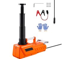 15 Ton Elektrische Autokrik, Hydraulische Hefkracht 33.000 Lbs, 12 V Bandenwisselset met Dubbele Aandrijving, Led-Lamp, Draagbaar voor Personenauto'S, Suv'S, Vrachtwagens