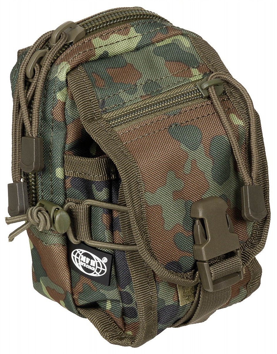 MFH Utility Pouch, "MOLLE", Flecktarn