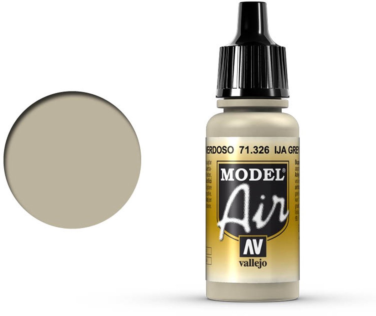 Vallejo Hobbyverf Acrylverf - 71326 Model Air Ija Grey Green - Acryl Verf flesje - 17 ml