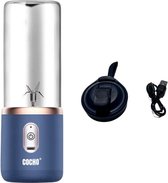 COCHO® Blender To Go - Smoothie Maker - Blauw - Oplaadbare Mini Blender - Smoothies & Shakes - Draadloos & Draagbaar - Fruit Mixer - USB Oplaadbaar - 400ML