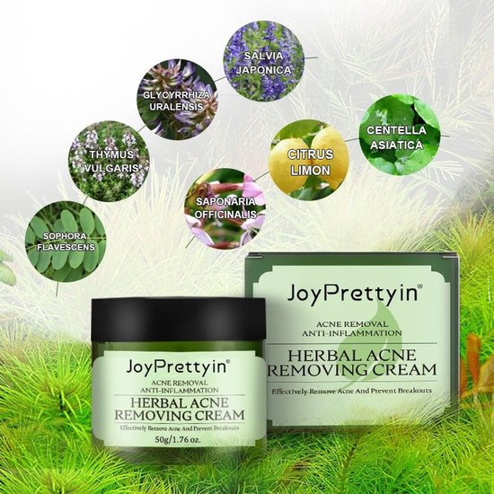 JoyPrettyin | Herbal Acne Removing Cream | Geen puistjes meer | Gladde huid |