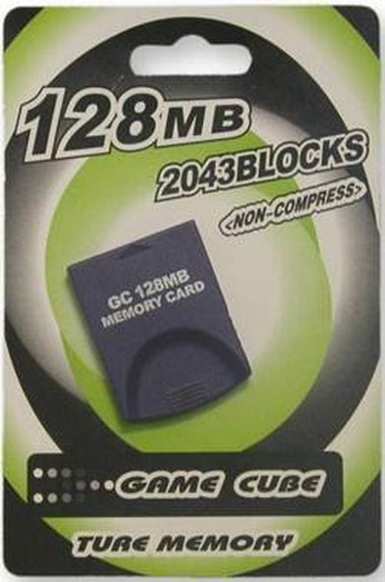 Carte mémoire Dolphix Nintendo Wii et GameCube - 128 Mo / 2043 blocs |  bol.com