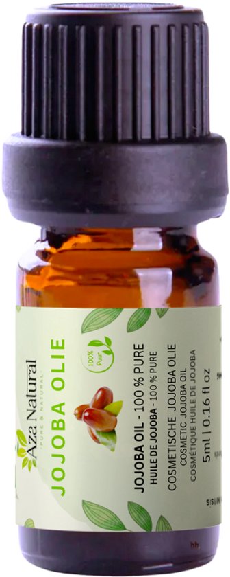 Jojoba Olie 5ml – 100% Natuurlijk & Koudgeperst – Sample Formaat – Pure Jojoba Oil voor Huid & Haar – Premium Kwaliteit