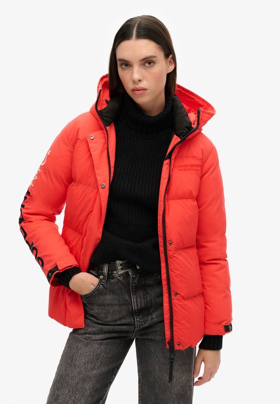 Superdry - Gewatteerde City windparka met capuchon - Dames - Gewatteerde jassen