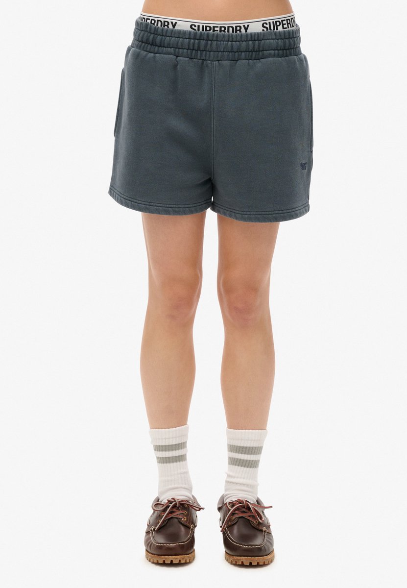 Superdry Vintage Wash Korte Sportbroek S Vrouw Marineblauw