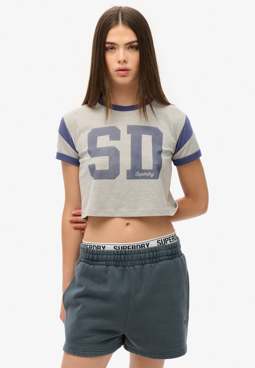 Superdry Vintage Wash sweatshort Dames Korte broeken Marineblauw