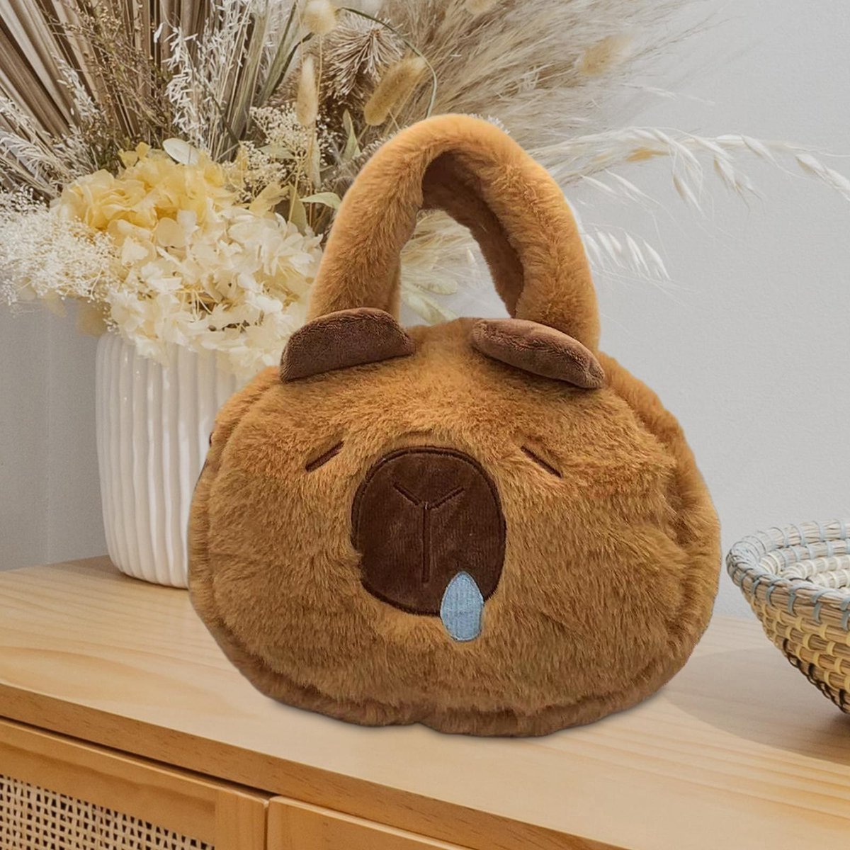 WZJHCL Capybara Make-up-Tasche – Canvas Kulturbeutel Mit Reißverschluss, 23x17x5 Cm