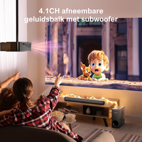 ULTIMEA 4.1-kanaals Soundbar met Subwoofer - Afneembare 2-in-1 Soundbar voor TV - Zwart van Ultimea — afbeelding 2