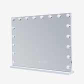 Grote Hollywood Vanity Spiegel met Lichten Tafelblad Wandmontage 80*58CM