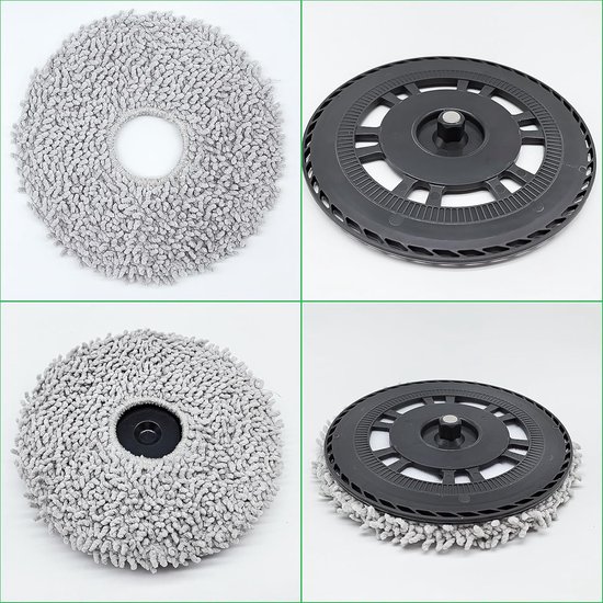 Geschikt voor Toepasbare dweildoeken met houderaccessoires voor Dreame L10s Pro Ultra Heat, X40 Ultra, X40 Master, L40 Ultra, L20 Ultra Robotstofzuiger, dweildoeken Vervangplaten Reserveonderdelen van Merkloos	 — afbeelding 3