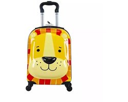 San Vitale® - Lichtgewicht reis koffer - Trolley - Handbagage - Leeuw - Geel