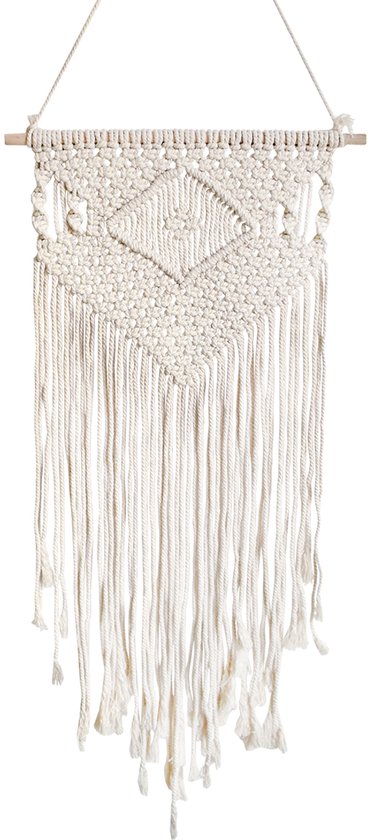 Lavandoux - Macramé Bohemian Style Wandhanger - Crème