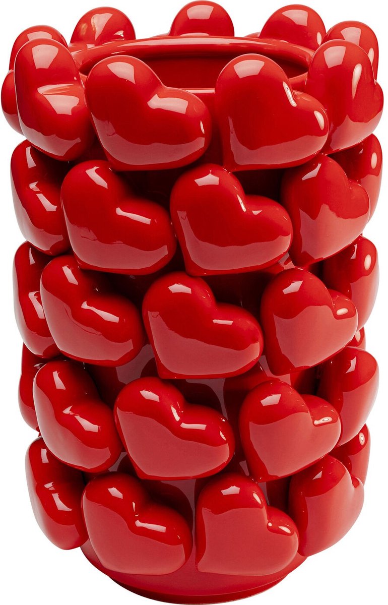 Vaas rood harts Kare Design