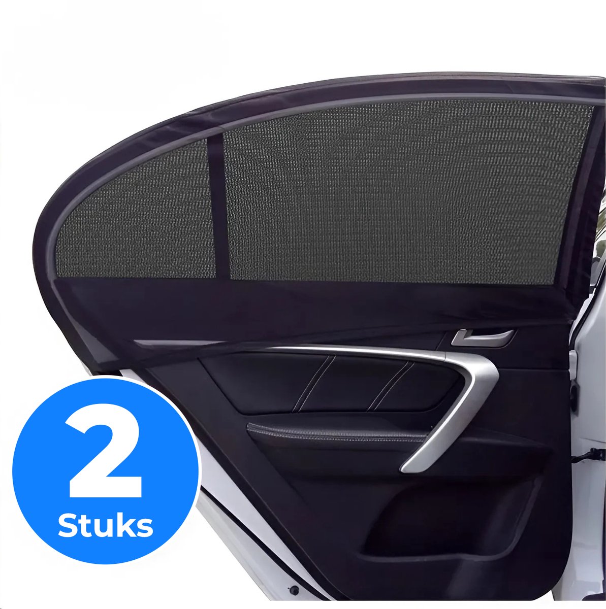 Joyful Parenting Zonnescherm Auto Zijruit – 2 Stuks - Universeel – Bescherming voor Baby en Kind - Eenvoudige bevestiging