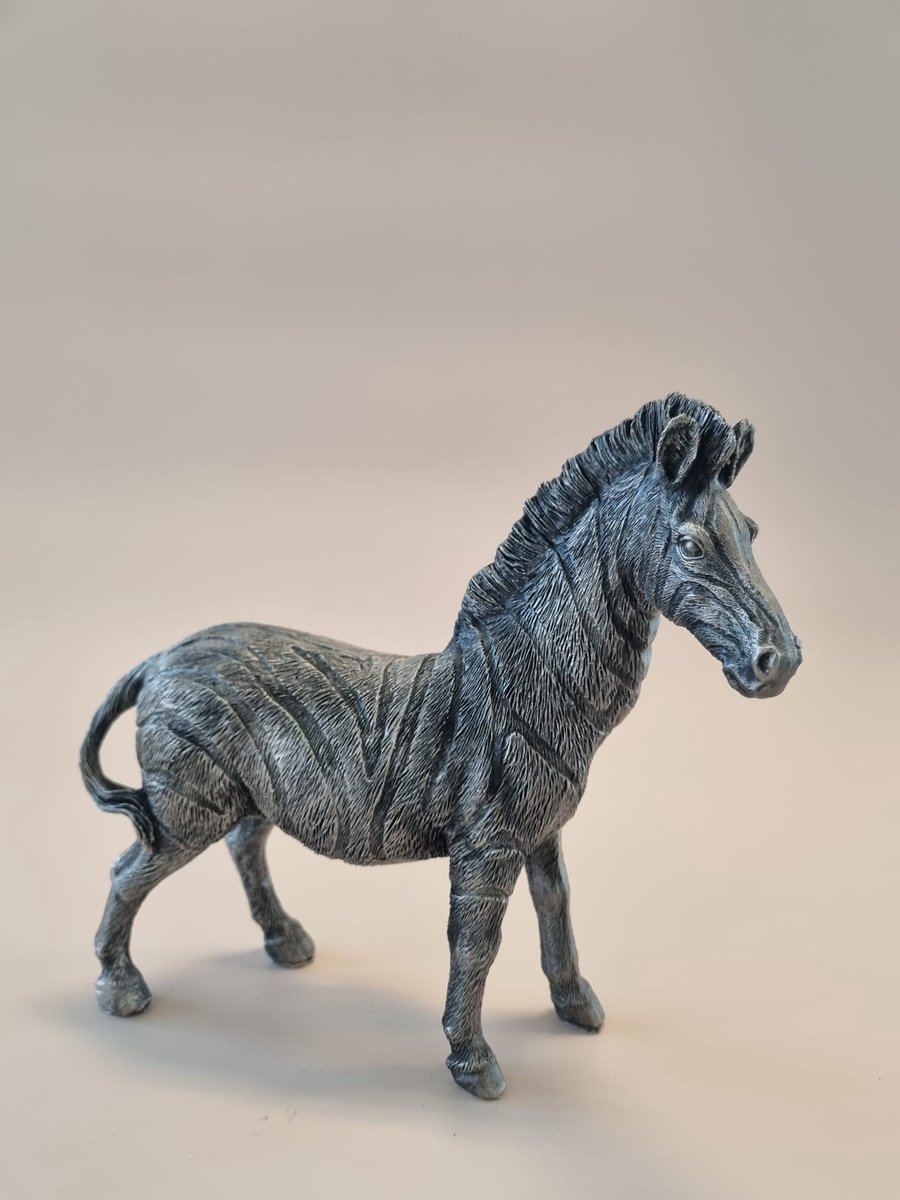 Urn zebra - zilver - 400 ml