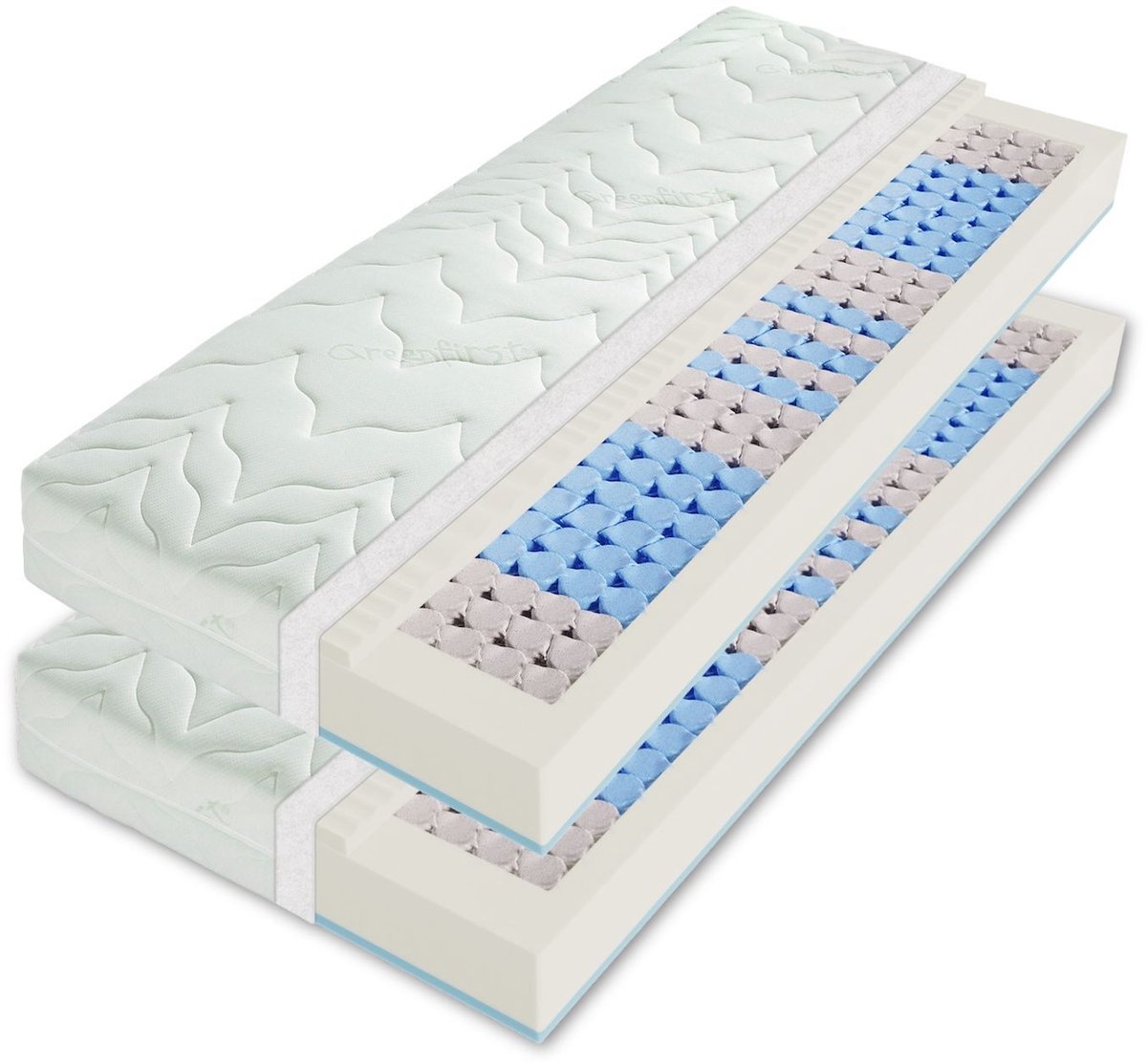 matras 160x200 (set 2 x 80 x 200) - 22 cm dik - 7 zones - Sleepneo - H3/H4 - koudschuim - gemiddeld