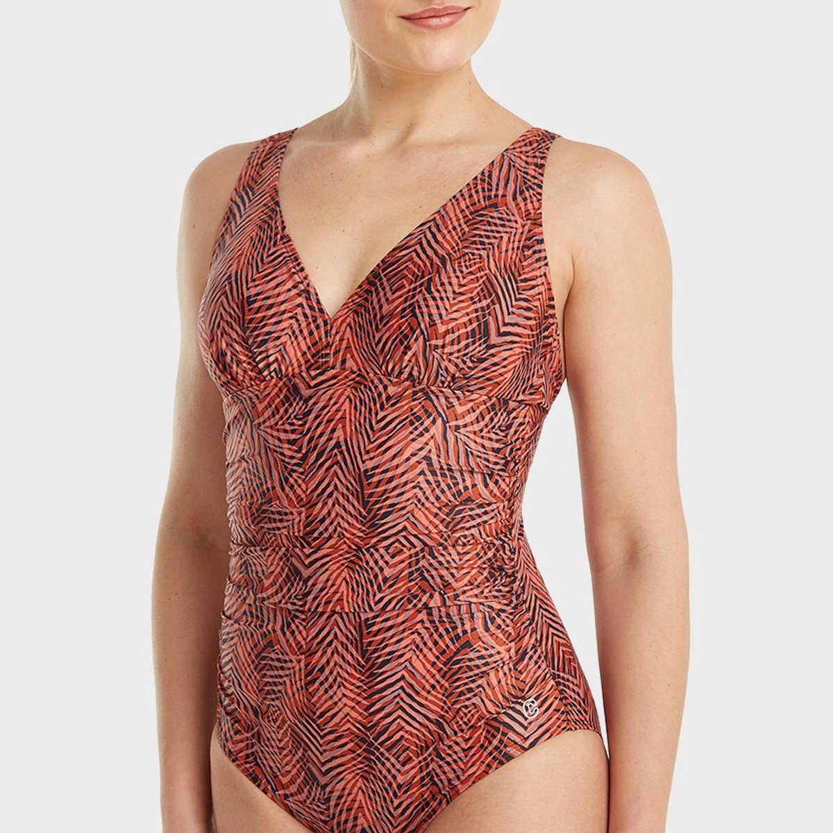 Ten Cate badpak soft cup shape summer leaves navy voor Dames | — afbeelding 8