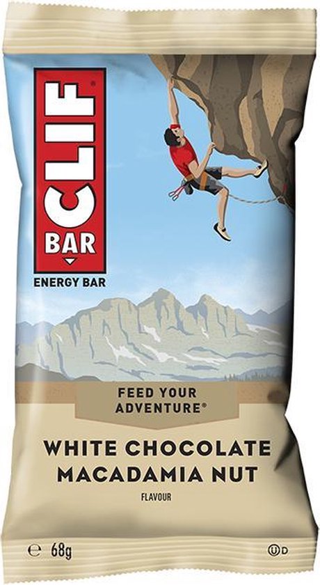 Clif Bar - 12 repen - White chocolate macadamia