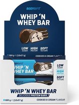 Body & Fit Whip N Whey Bars - Proteïne Repen - Cookies & Cream - 12 eiwitrepen