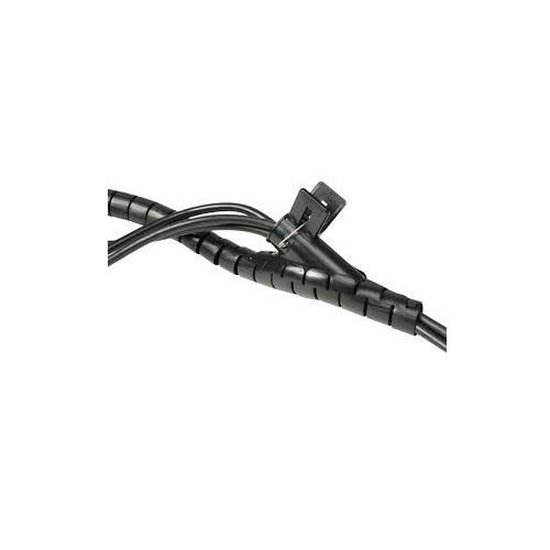 Coretek Tuyau de câble mangeur de câbles avec outil de laçage - 16 mm / 1,5 m / gris