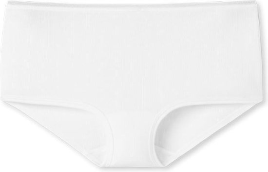 SCHIESSER Personal Fit Rib boxer (1-pack) - dames shorts ribstof wit - Maat: 3XL