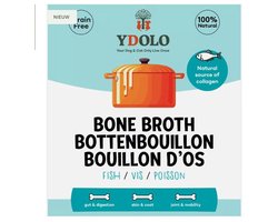 YDOLO Bottenbouillon voor honden - Vis - 230 ml - kant en klaar