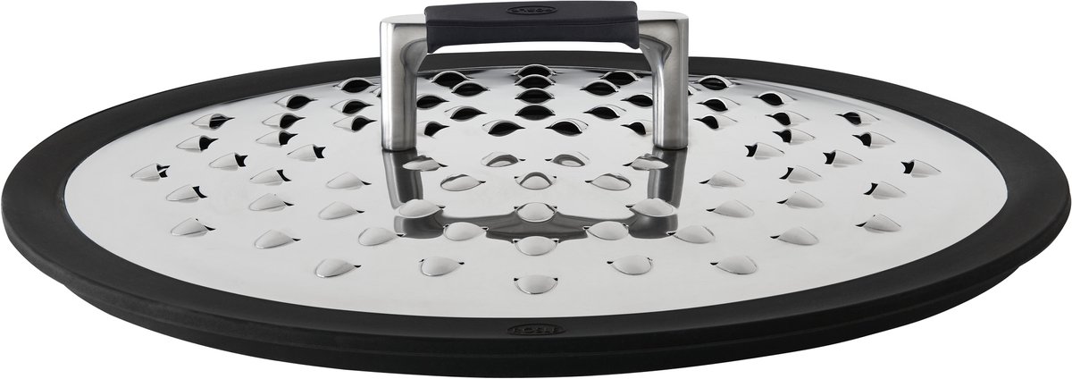 Rösle Keuken - Silence Pro Spatdeksel voor Ø 24 en 28 cm - Roestvast Staal - Zilver