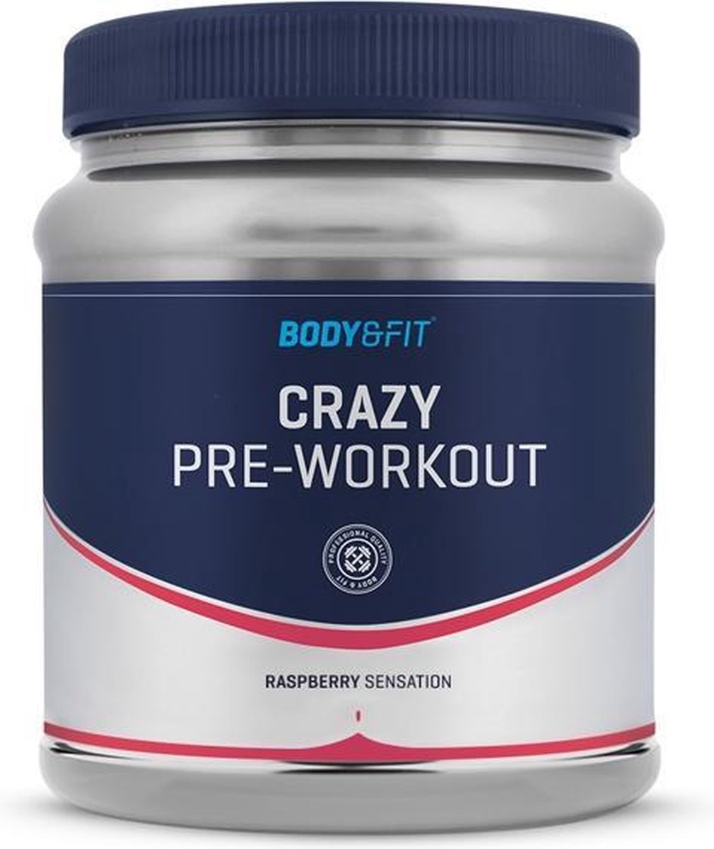 Body & Fit Crazy Pre-Workout - 407 gram (37 doseringen) - Raspberry Sensation