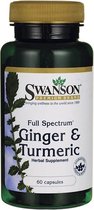 Ginger & Turmeric - 60 capsules - Swanson