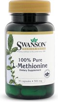 Swanson Health 100% Pure L-Methionine 500mg - Essentieel Aminozuur - 30 capsules