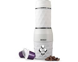 Sogo - Draagbare Handmatige Koffiezetter on the go - geen stroom en batterijen nodig
